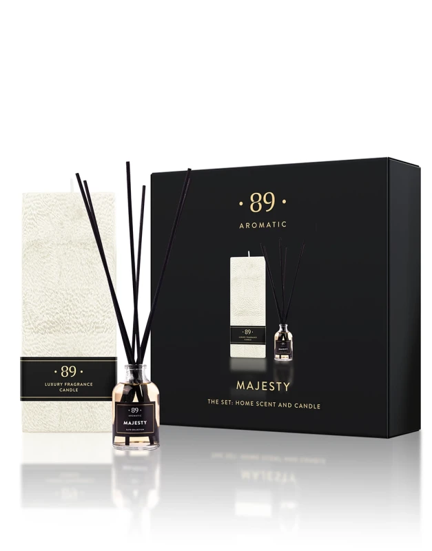 Aromatic89 Rinkinys: Namų kvapas ir palmių vaško žvakė